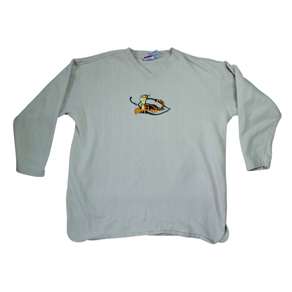 Vintage 90s Embroidered Tigger Winnie the Pooh Cozy Pullover Sweatshirt XL